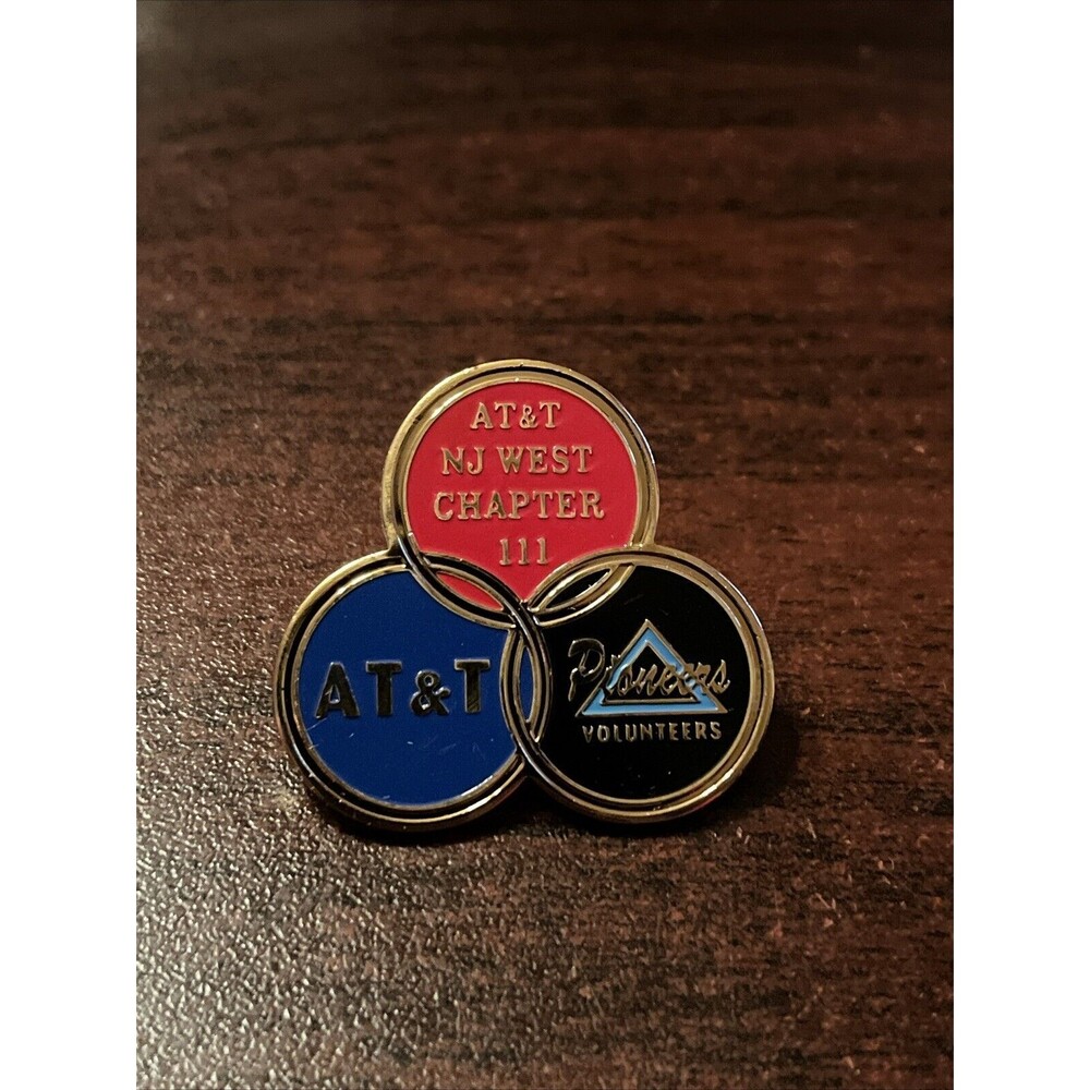 Pioneers Volunteers AT&T New Jersey West Chapter 111 Lapel Hat Pin